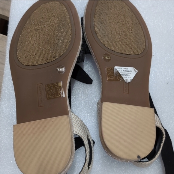 Vince camuto Black jute kimono sandals sz 7.5 new. - Picture 9 of 9